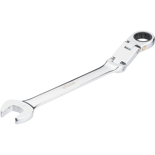 [V6752-17] Dubultā šarnīra sprūdrata kombinētā uzgriežņatslēga, 17 mm (V6752-17, VIGOR)