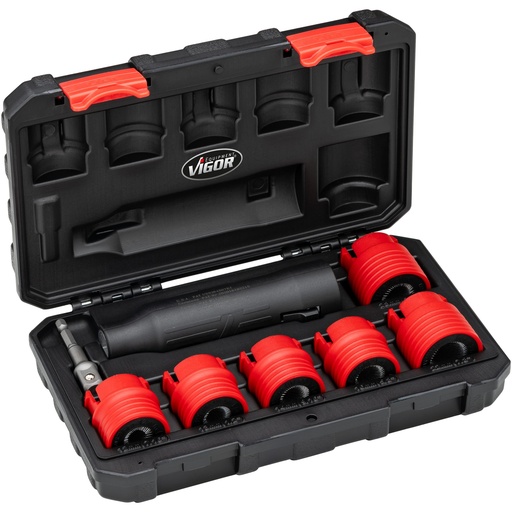[V6850/6] Bolt (external thread) cleaning tool set, 6 pieces (V6850/6, VIGOR)