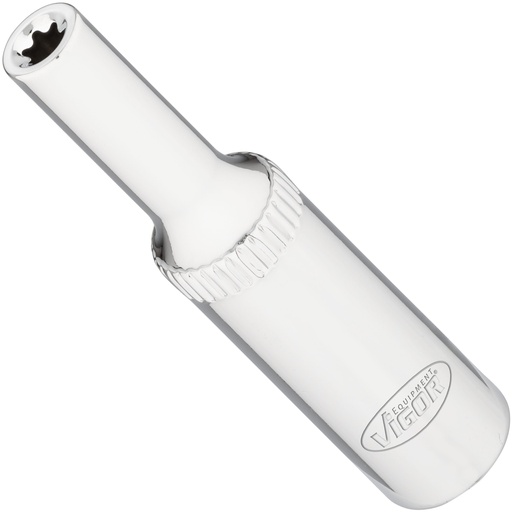 [V7014-4] E-TORX socket, long E4, 1/4 inch V7014-4, VIGOR