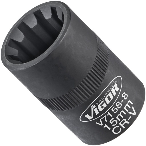 [V7158-8] Brake caliper socket, hexagon 8 mm, 3/8 in., V7158-8, VIGOR
