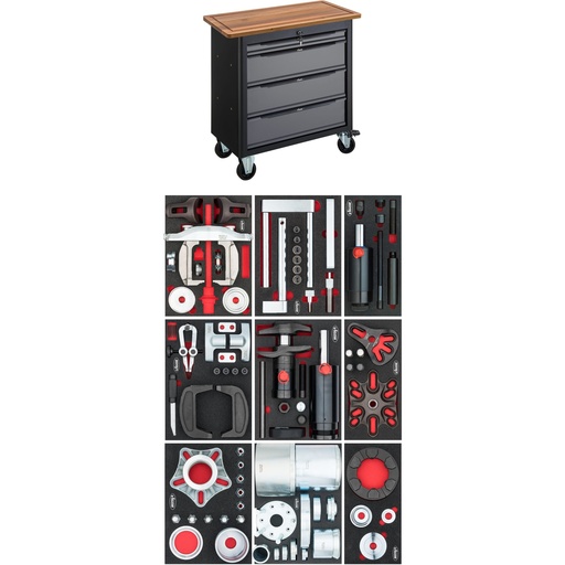 [V7276] Mobile work bench Series XL, with specialty tool assortment (V7276, VIGOR)