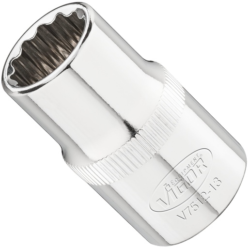 [V7512-13] Socket 12-point 1/2 in. 13 mm (V7512-13, VIGOR)
