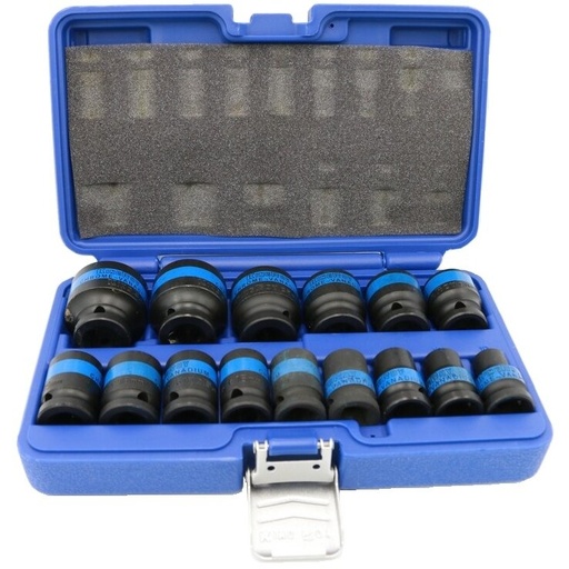 [KR3169915] ⬡ 1/2" Dr. Impact socket set 15pcs. (KR3169915, KINGROY)