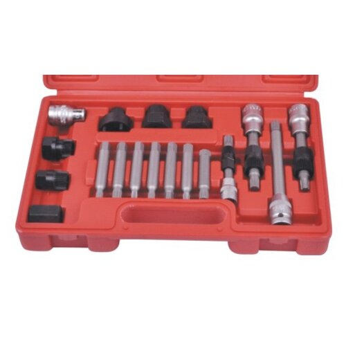 [WT04D2003] ⬡ Alternator freewheel pulley removal set 18pcs. (WT04D2003)