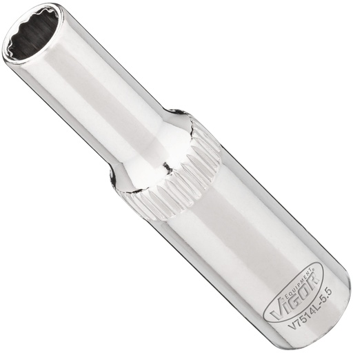 [V7514L-5.5] Ilga galvutė 5,5 mm, 1/4 col. V7514L-5.5, VIGOR
