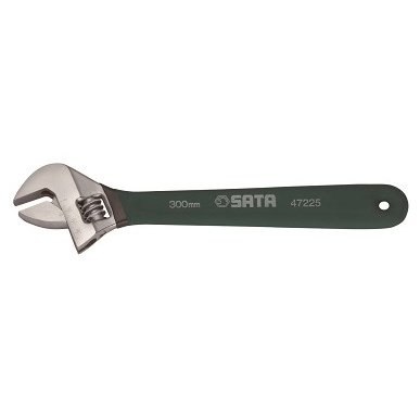 [S47223] ⬡ Reguliuojamas raktas su gumuota rankena Ø25 mm; 8", L=200 mm (S47223, SATA)