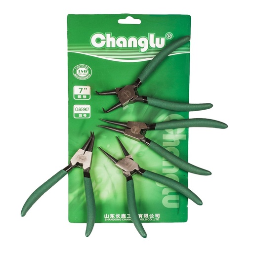 [CL603907] ⬡ Snap ring pliers set 4pcs (CL603907, CHANGLU TOOLS)