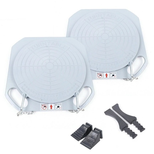 [PLFS50GT] ⬡ Pasukimo lėkščių ratų suvedimui rinkinys (2vnt) (pilkos) (PLFS50GT, PULI)