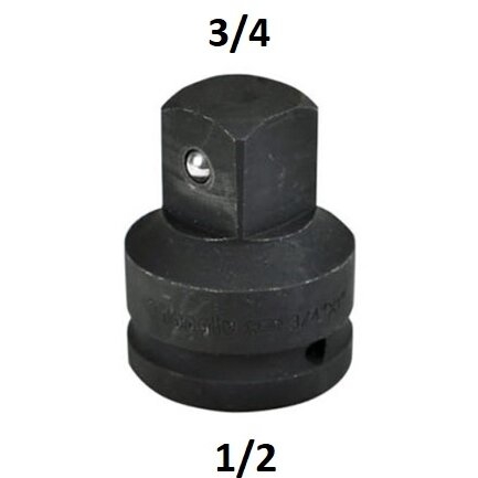 [CL203001] ⬡ Impact adapter 1/2"(F) - 3/4"(M) (CL203001, CHANGLU TOOLS)