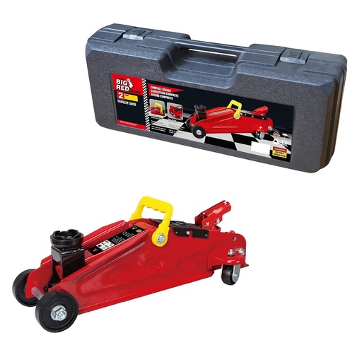 [T820050S] ⬡ Trolley jack 2t with plastic box (T820050S, TONGRUN)