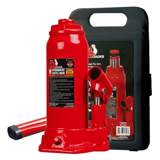 [TH90504S] ⬡ Hydraulic welded bottle jack with plastic box 5.0t, Hmin/max-207/402mm (TH90504S, TONGRUN)