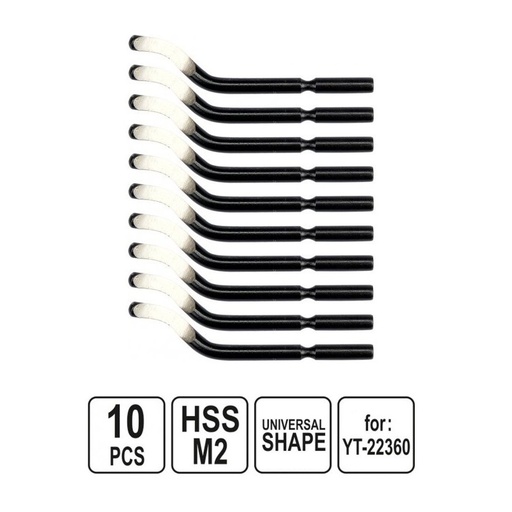 [YT22361] ⬡ Spare blades for deburring tool (10pcs) (YT22361, YATO)