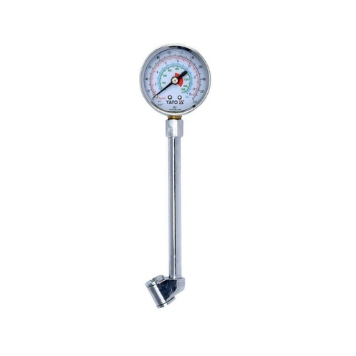 [YT24301] ⬡ Dual-sided tyre pressure gauge 0-15 bar (for trucks) (YT24301, YATO)