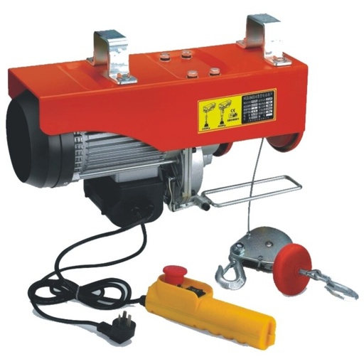 [PA600A] ⬡ Elektrinis grandininis keltuvas 600 kg. Dvigubas kablys (PA600A, TOHO)