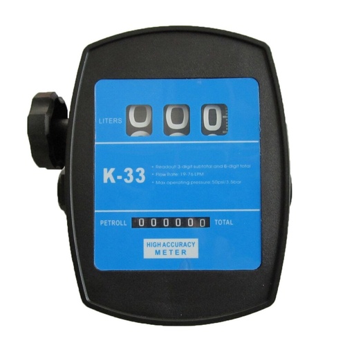 [K33] ⬡ Meter for diesel transfer pump (K33, AOCHENG)