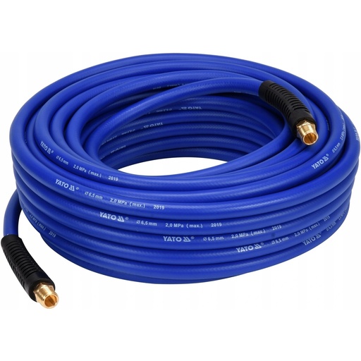 [YT24236] ⬡ Hibrīda gaisa šļūtene ar ārējām vītnēm 3/8" (Ø12,5x17 mm) 10 m (YT24236, YATO)