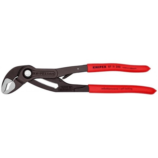 [8711250] ⬡ Vandens siurblio replės KNIPEX Cobra su fiksavimu ir spyruokle 250 mm (8711250, KNIPEX)