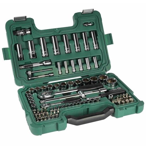 [ST09013SJ] ⬡ 1/4" + 1/2" Galvučių rinkinys (88 vnt.) (ST09013SJ, SATA)