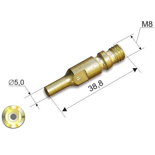 [341PDMN6] ⬡ Cutting nozzle No.6 (200-300mm) for cutting torch 341 P (341PDMN6, DONMET)