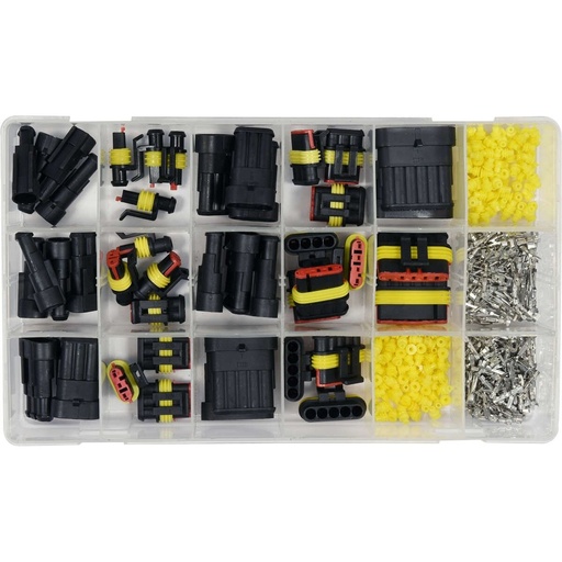 [YT06869] ⬡ Hermetic electrical connector set (424pcs) (YT06869, YATO)
