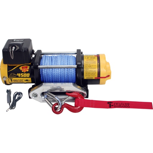 [ATWPRO4500] ⬡ Elektrinė gervė 12V 4500LBS/2040KG (Sintetinis lynas) (ATWPRO4500, T-MAX)
