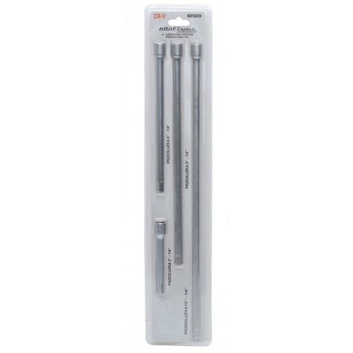 [KD10236] ⬡ Prailgintojų 1/4" rinkinys su svyruojančiu galu, 4 vnt. (KD10236)