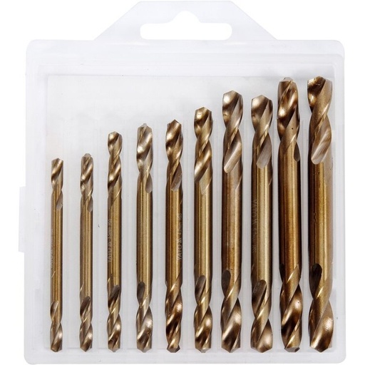 [YT40025] ⬡ Twist drill set HSS double-sided (10pcs) 3.0-6.0mm (YT40025, YATO)