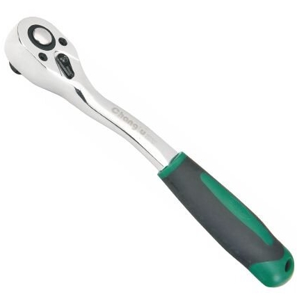 [CL305603] ⬡ 1/4" Dr. Quick-release ratchet curved, L=160mm 72 teeth (CL305603, CHANGLU TOOLS)
