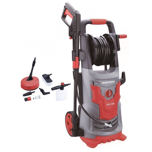 [HC21110H] ⬡ High pressure cleaner WORCRAFT2100W with hose reel and accessories (HC21110H, WORCRAFT)