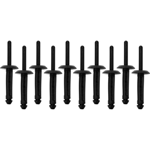 [YT35983] ⬡ Kniedės plastikinės 10 vnt. 6.6 x 17.2 mm (YT35983, YATO)
