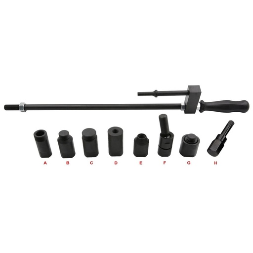 [CN1066] ⬡ Air chisel and diesel injector extractor set 9pcs (CN1066, ELLIENT TOOLS)