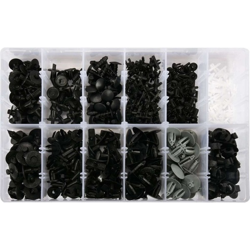 [YT06655] ⬡ Plastic Push-Type Clip Assortment (350pcs) Volvo (YT06655, YATO)
