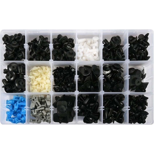 [YT06658] ⬡ Plastic Push-Type Clip Assortment (475pcs) Mazda (YT06658, YATO)