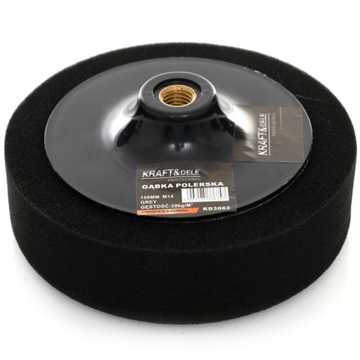 [KD3062] ⬡ Polishing sponge 150mm 28kg / m3 (black) (KD3062)