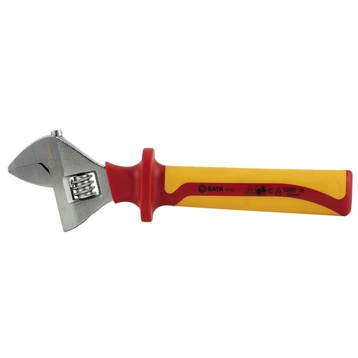 [S47104] ⬡ Adjustable wrench 312mm insulated VDE (S47104, SATA)