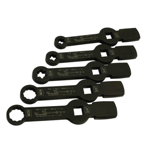 [MHR10074] ⬡ Slogging wrench E-torx and SPLINE set (5pcs) for brake caliper screw (MHR10074)