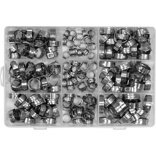 [YT067842] ⬡ Press on clamps set (170pcs)(6-21mm) (YT067842, YATO)
