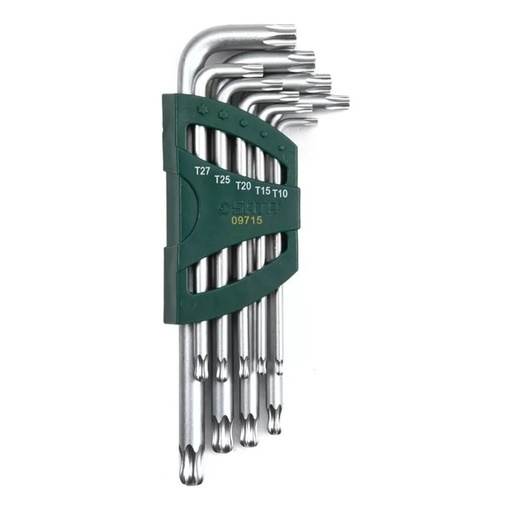 [ST09715] ⬡ Hex key TORX ball point set 9pcs (T10-T50) (ST09715, SATA)