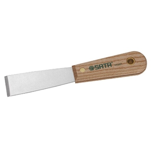 [ST95201ST] ⬡ Putty scraper with wood handle (ST95201ST, SATA)