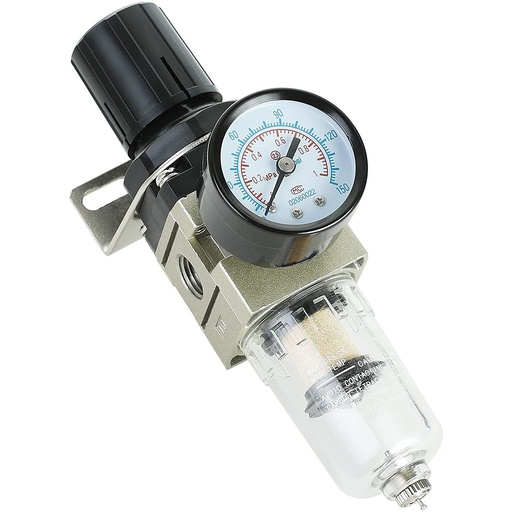 [AW200002] ⬡ 1/4" Air filter regulator (AW200002, HYMAIR)