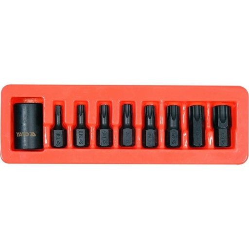 [YT10664] ⬡ 1/2" Dr. Bit socket impact set (TORX) 9pcs (YT10664, YATO)