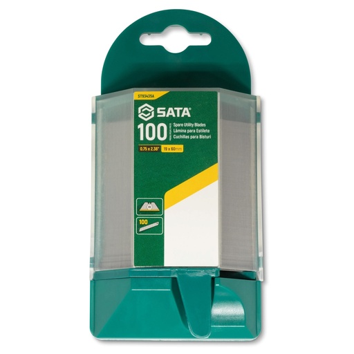 [ST93435A] ⬡ Geležtė trapeciniam peiliui 19x60mm (100vnt) (ST93435A, SATA)