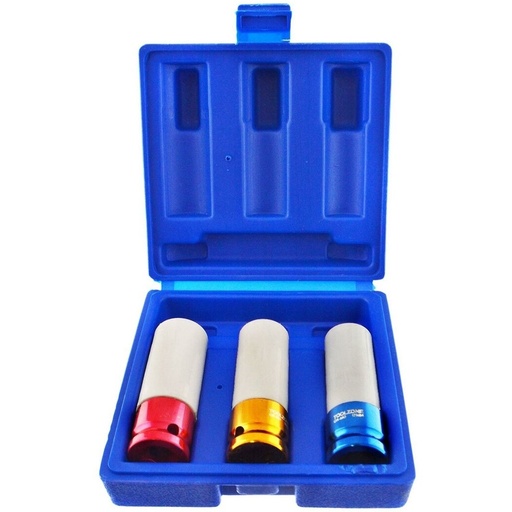 [MHR10090] ⬡ 1/2" Dr. Deep impact wheel nut socket set 3pcs (MHR10090)