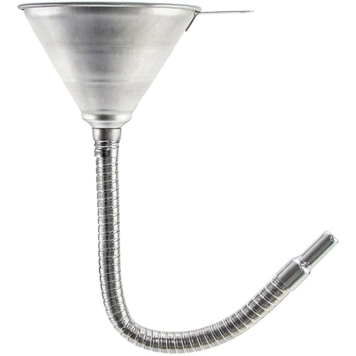 [MHR10669] ⬡ Metal funnel with spout, long hose 370mm (MHR10669)