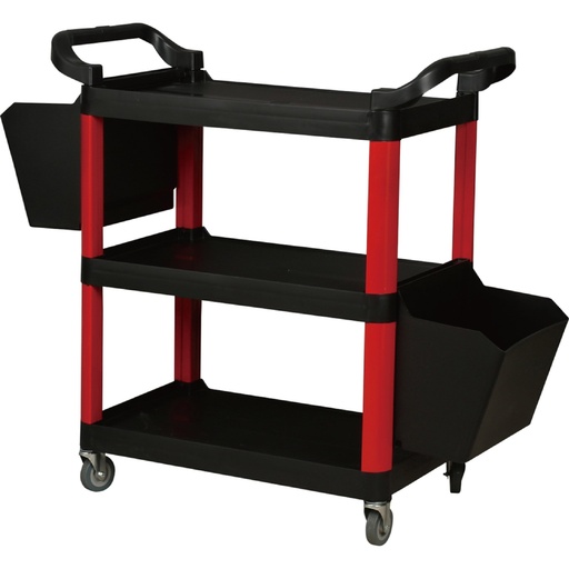 [TC0012] ⬡ Tool cart (plastic) with side boxes (TC0012, TONGRUN)