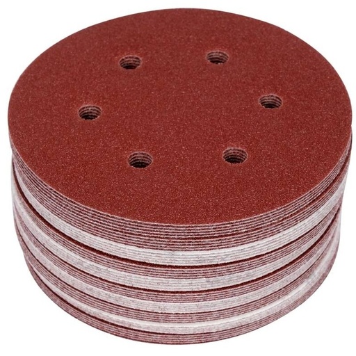 [YT834589] ⬡ Šlifavimo popierius 150mm (6 skylių) (50vnt) Nr.240 (YT834589, YATO)