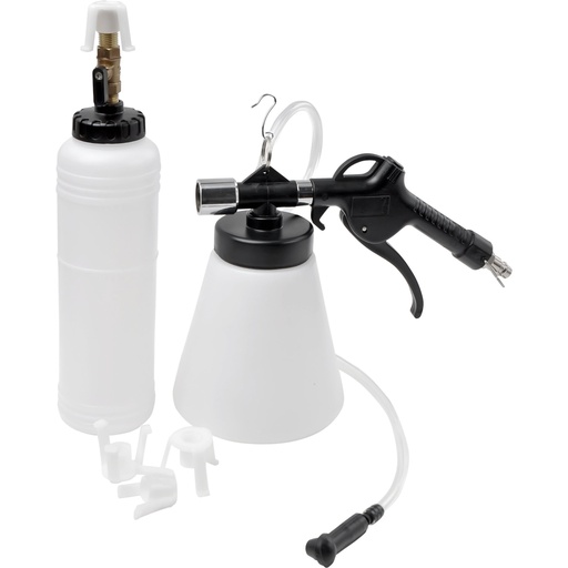 [WT04B4024] ⬡ Pneumatic brake bleeder with filler system and adapters (WT04B4024)