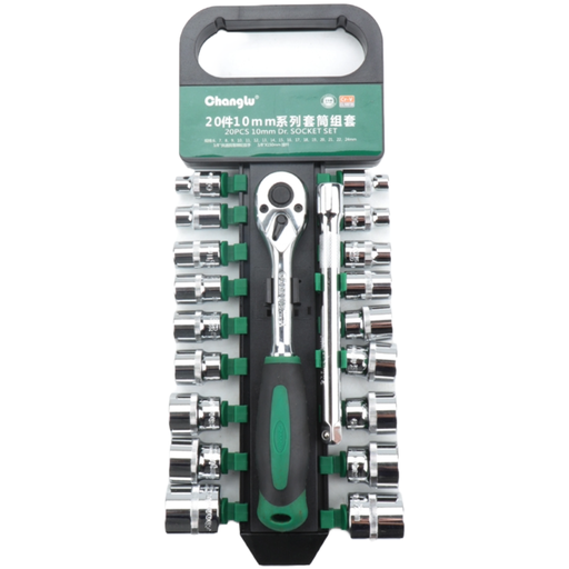 [CL105720] ⬡ 3/8" Dr. Socket set 20pcs (CL105720, CHANGLU TOOLS)