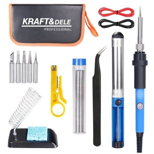[KD1717] ⬡ Precision soldering iron 80W, 220-480°C 9pcs (KD1717)