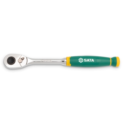 [ST11971G] ⬡ 1/4" Dr. Quick-release ratchet, cushion grip 72 teeth (ST11971G, SATA)